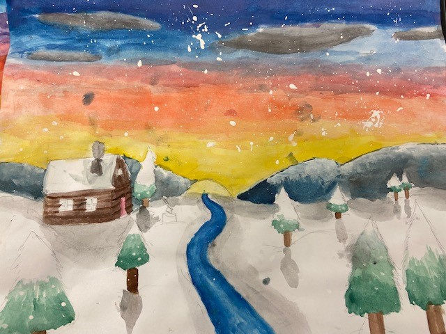 Winter Cabin 6th Grade